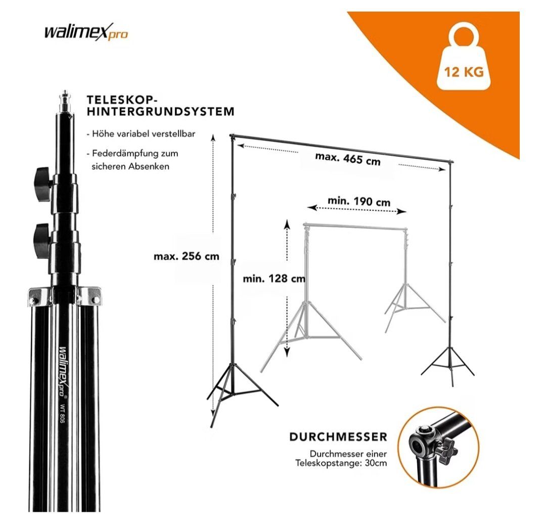 Altri Accessori: Walimex pro 16955 Hintergrund System – Usato da Klingnau venduto da anduril_25 6