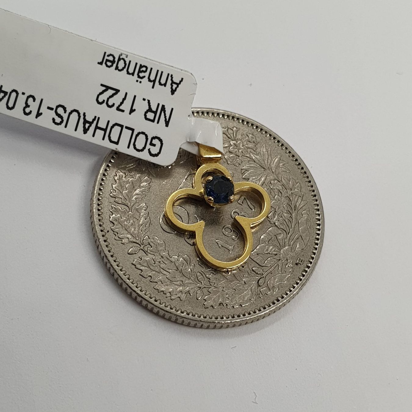 Ciondoli: Echt 18K Gold - Saphir Anhänger – Usato da Luzern venduto da Luzern-Goldhaus 2