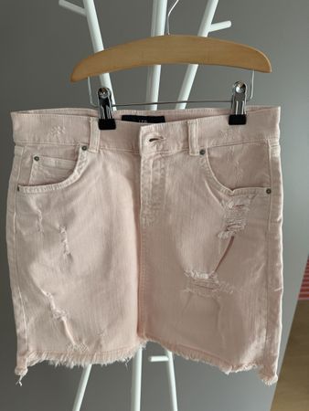 LTB Pink Denim Shorts Distressed Frayed Summer Size 27 (40 c