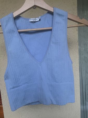 Top Stradivarius hellblau Grösse S neuwertig