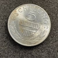 5 Schilling Silber Österreich 1965