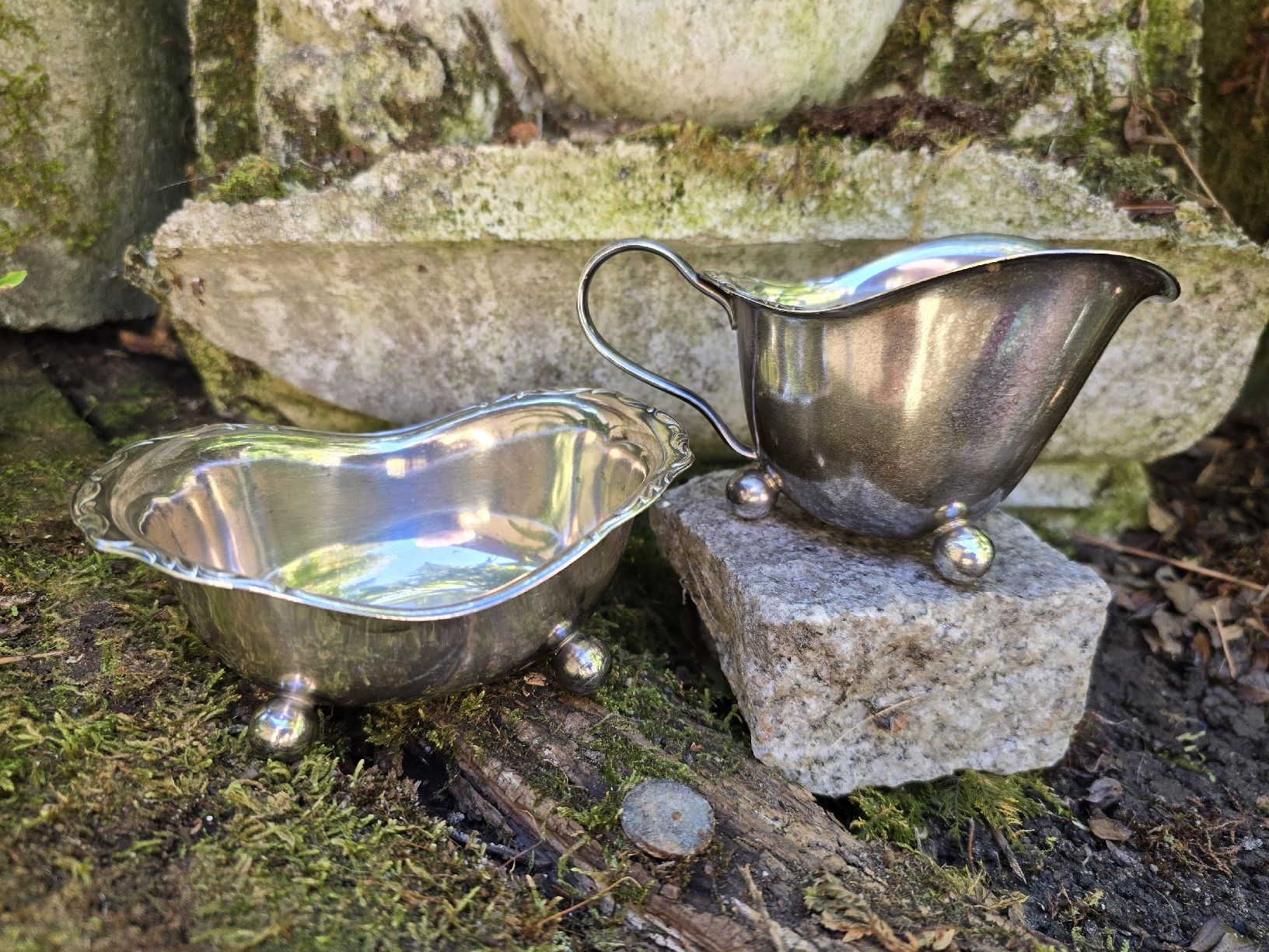 WMF Schalen: Sauciere mit Schale versilbert WMF  – Gebraucht aus Walkringen von Vanuca 4