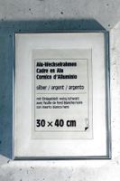 2x ALUMINIUM - BILDERRAHMEN mit Echtglas, 30 x 40 cm.