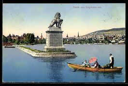 AK Zürich, Ansicht vom Engehalden aus