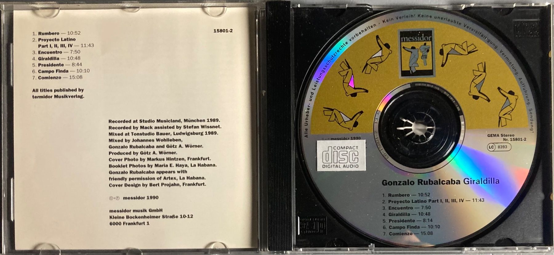 CDs: GONZALO RUBALCABA – Gebraucht aus Poliez-Pittet von Newtown-Records 2