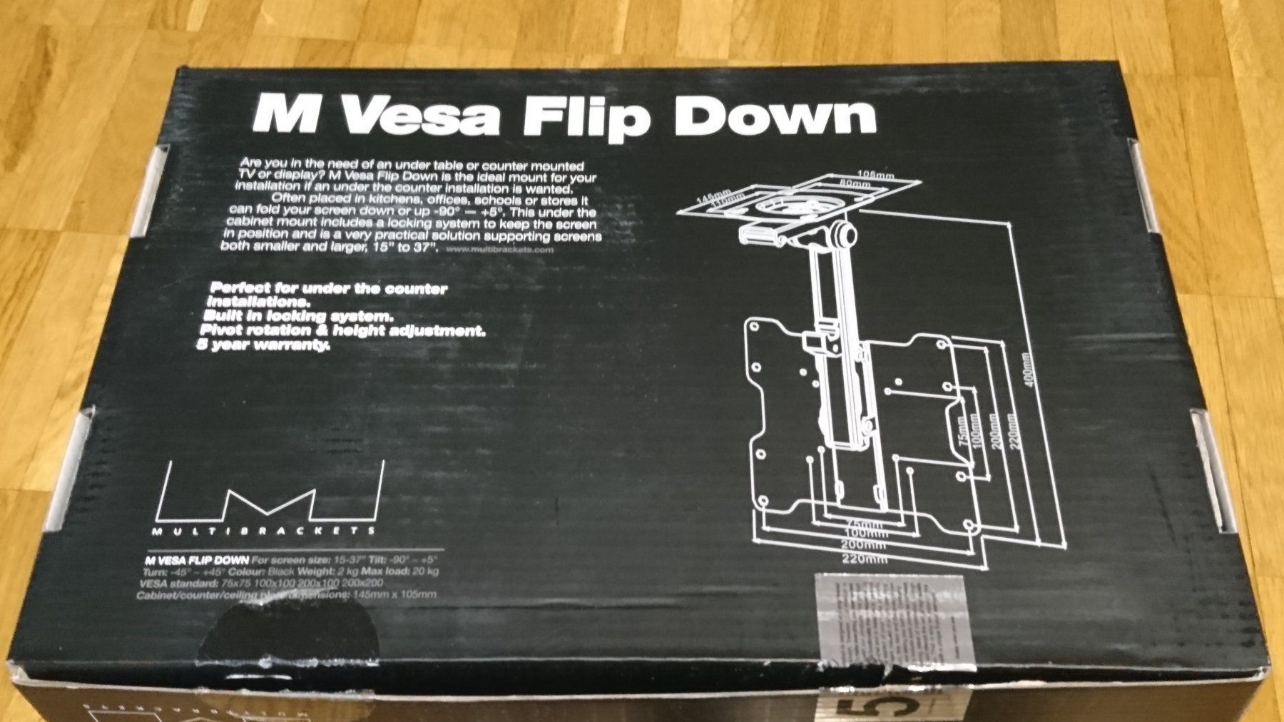 Supporti a parete: Multibrackets M Vesa Flip Down – Nuovo e nell'imballaggio originale da Wetzikon ZH venduto da khaldrogo 6