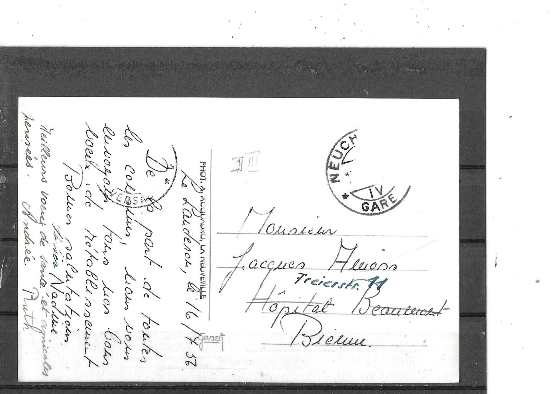 Ansichtskarten: NE Le Landeron 1956 – Gebraucht aus Schocherswil von Wilare 1