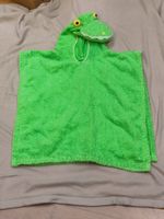 Frottee Poncho Krokodil Grösse ca 104/110 100% Baumwolle