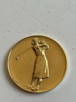 Golf Medaille 8. Rang mit Golferin Goldfarben(S28)