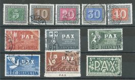 PAX ZNr. 262- 272 gestempelt