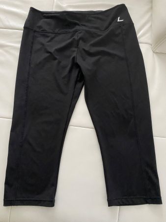 Trainingshose 7/8 für Damen schwarz Grösse L