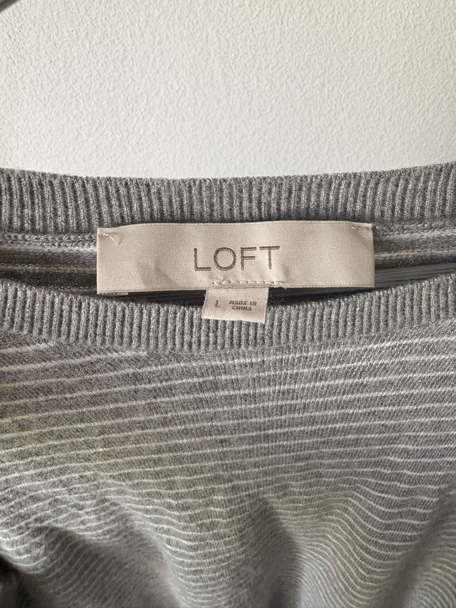 Maglioni & Felpe: Loft Strickpullover Grau/Weiss Gestreift Gr. L Neuwertig – Nuovo e nell'imballaggio originale da Birsfelden venduto da Vic_toria 3