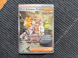 Pokemon Professor Antiquas Art Rare Paradox Rift Englisch