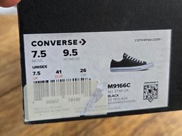 Converse All Star OX Schwarz Grösse 41 neu