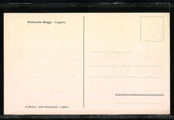 Cartoline postali: Lugano, Ristorante Biaggi, Innenansicht – Usato da Berlin venduto da bartko-reher 1