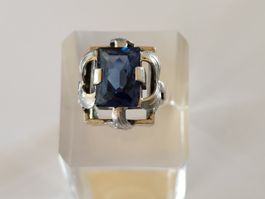 Wunderschöner Vintage-Ring aus 800er Silber echter Spinel