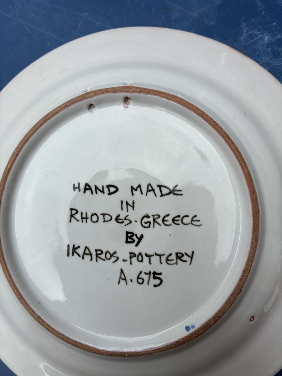 Piatti: 6 assiettes Pikaros Grèce rare – Usato da La Neuveville venduto da Canelle4 9