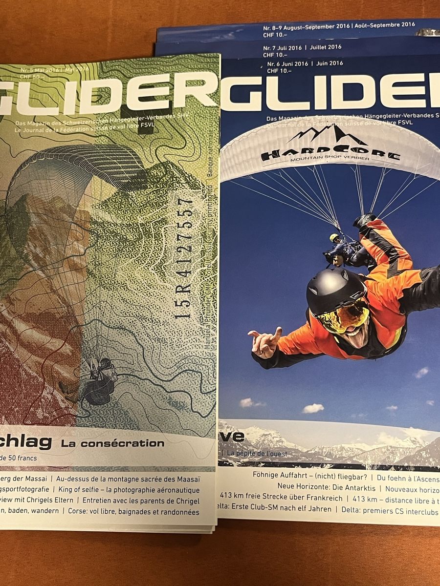 Riviste & Magazine: Swiss Glider Magazine 2016 – Usato da Veltheim AG venduto da Sarlara 3