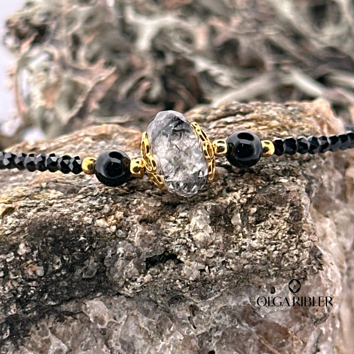 Olga Ribler Armbänder & -reifen: Spinel Armband mit Rutilquarz in Silber 925 – Neu (gemäss Beschreibung) aus Luzern von Schmuckoutlet