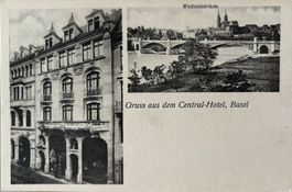Basel, Gruss aus dem Central-Hotel