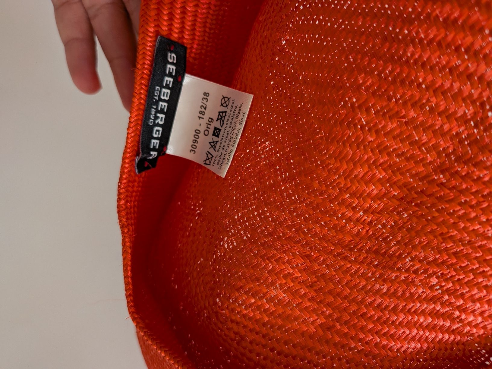 Hüte, Mützen & Caps: Seeberger Strohhut orange  – Neu (gemäss Beschreibung) aus Basel von JJ.Elena 3