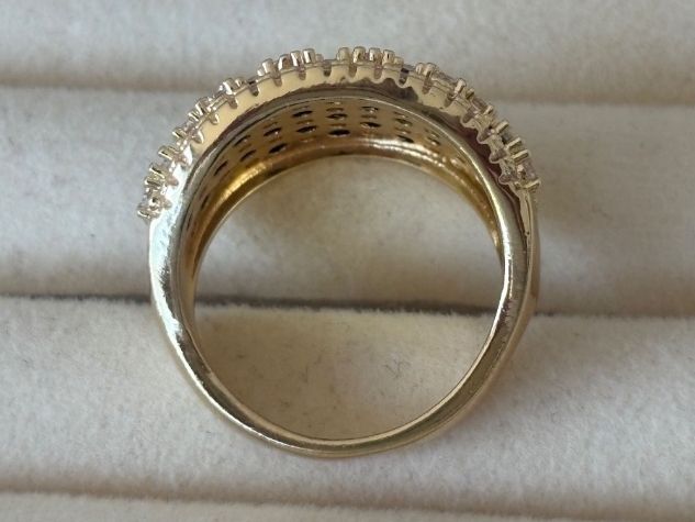 Anelli: Luxus Elegante Gr.18/8 Ring Farbe: Gold/blau – Nuovo (secondo la descrizione) da Biel-Bienne venduto da Roserosse13 4