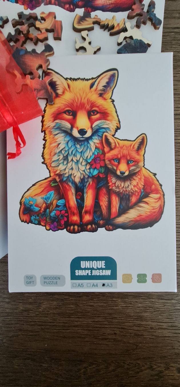 Puzzle: Fuchs Holzpuzzle, einzigartige Form, neuwertig & komplett! – Usato da Bülach venduto da Rommar 3