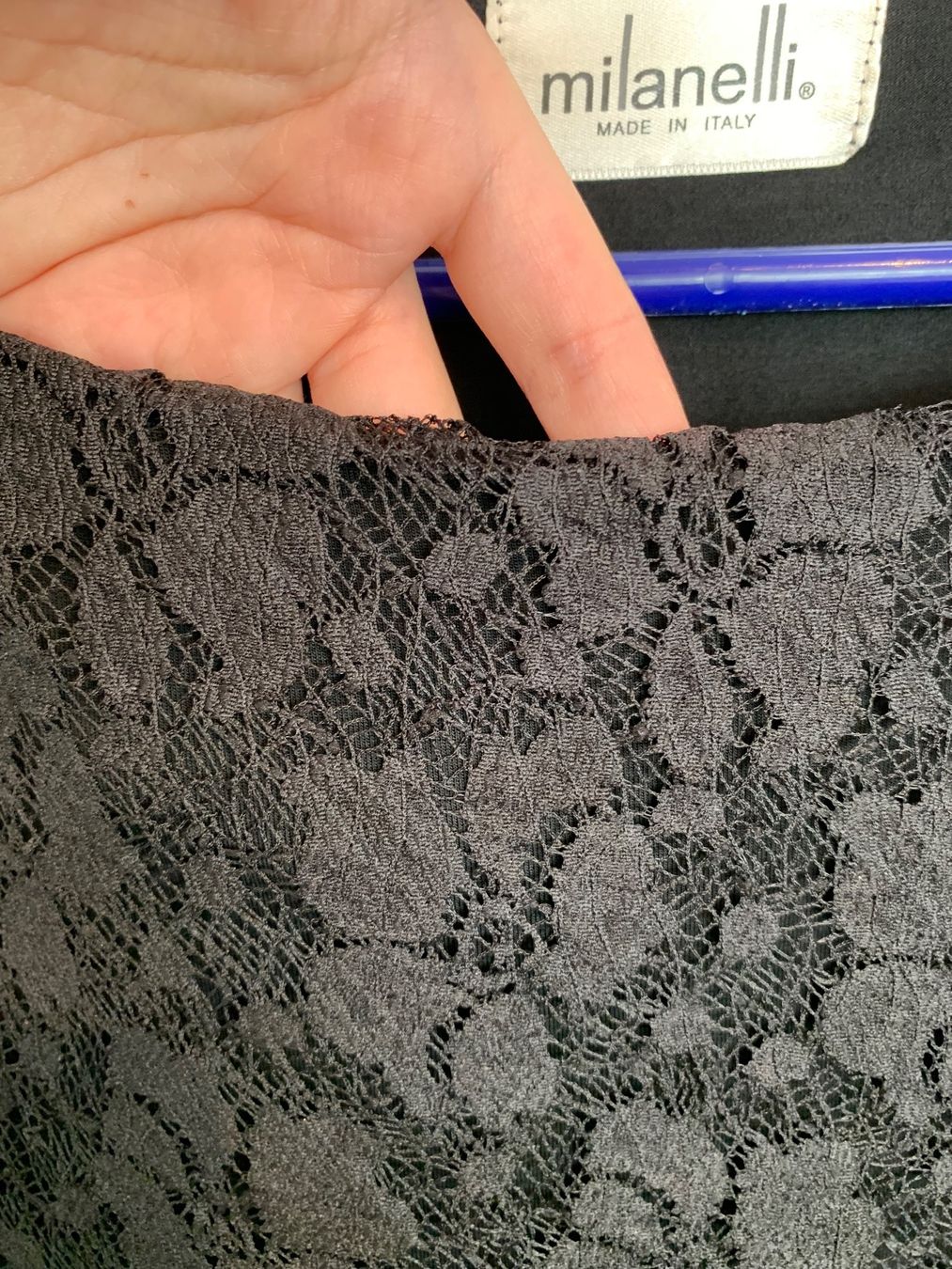 Vestiti: Milanelli Kleid Spitze schwarz Gr. M / L – Usato da Fislisbach venduto da KolibriSecondhand 2