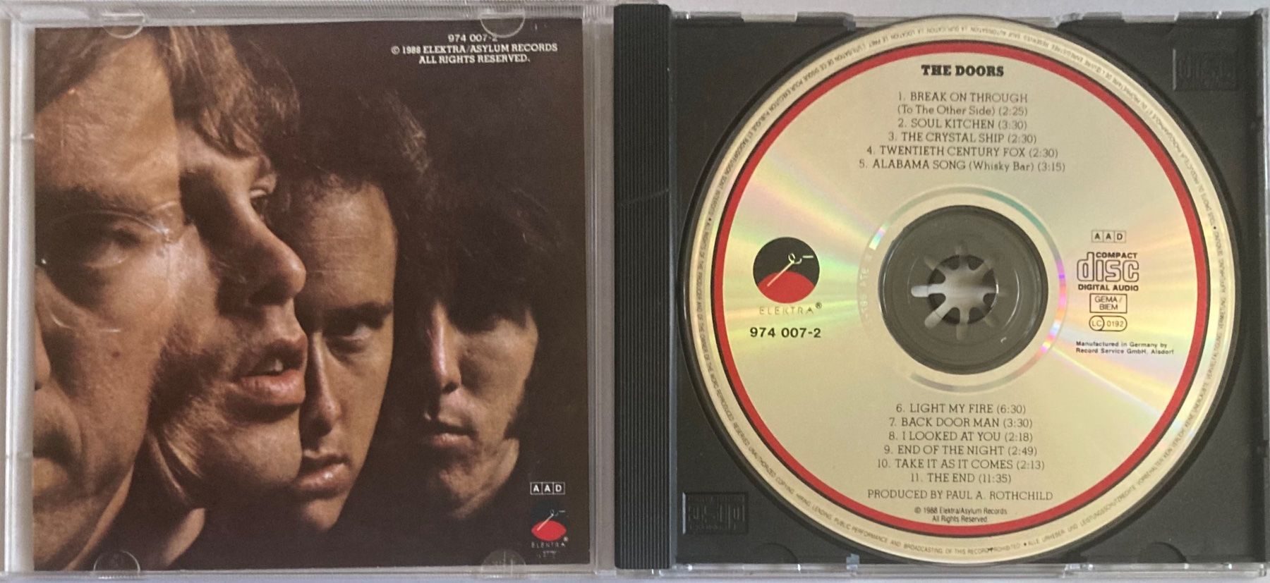 CDs: THE DOORS - THE DOORS – Gebraucht aus Poliez-Pittet von Newtown-Records 2