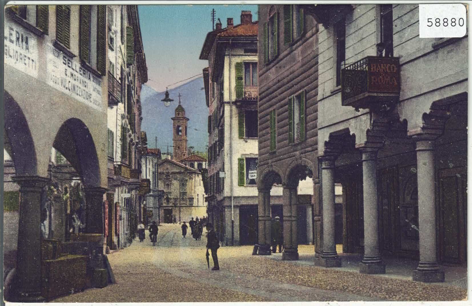Cartoline postali: Lugano - Via Canova - animee - Litho – Usato da Ettingen venduto da Kartenplanet