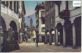 Lugano - Via Canova - animee - Litho