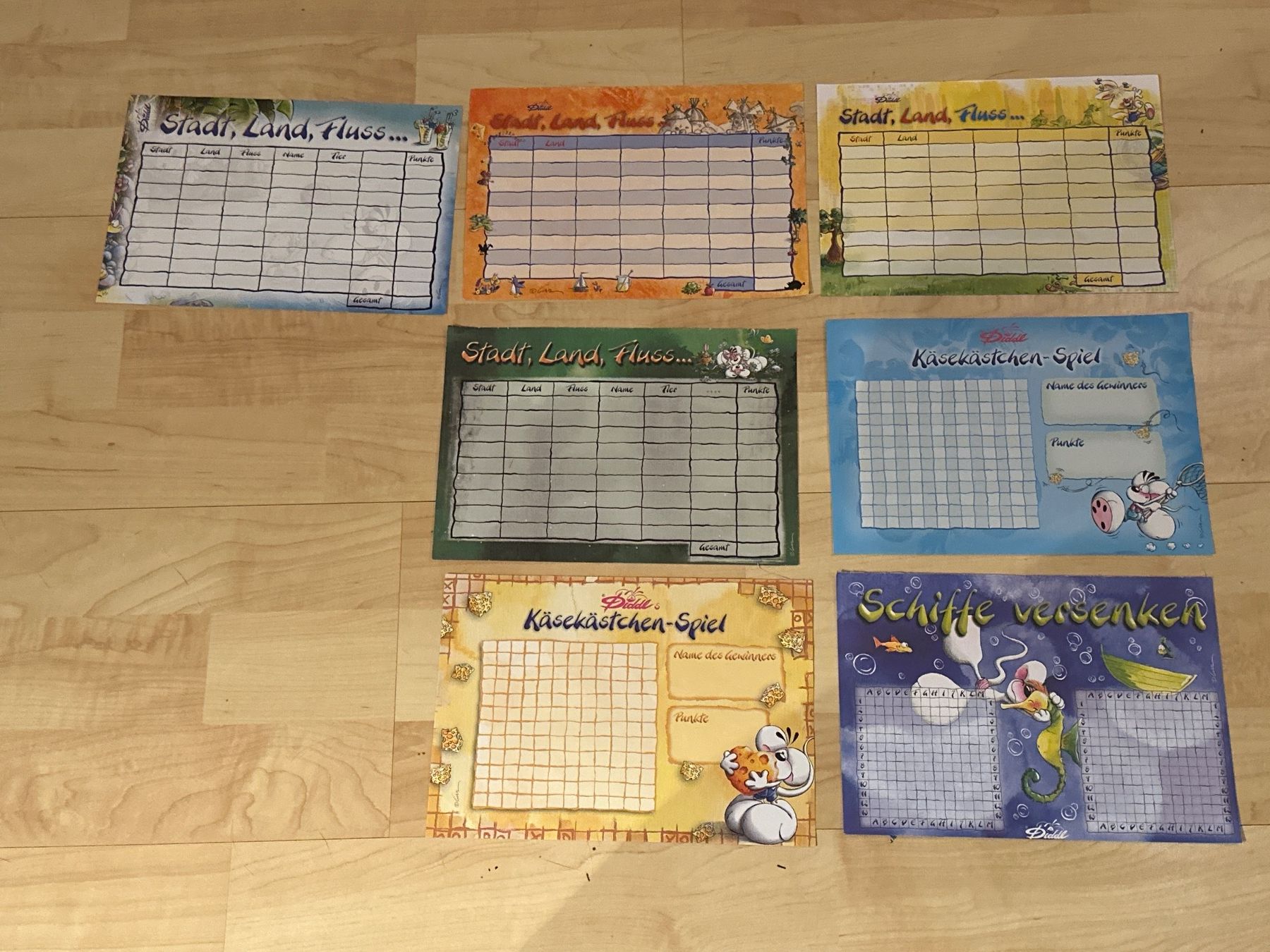 Carta: 7 Diddl Spieleblätter – Usato da Othmarsingen venduto da Crallthene98