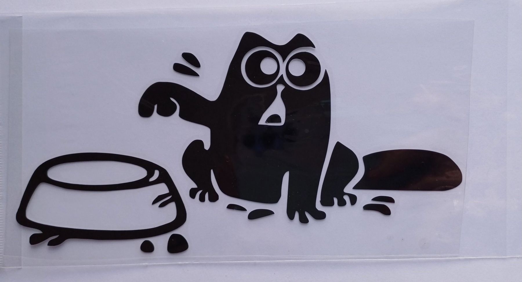 Aufkleber: Simons Cat Aufkleber Schwarz – Neu und originalverpackt aus Walenstadt von emynmuil1
