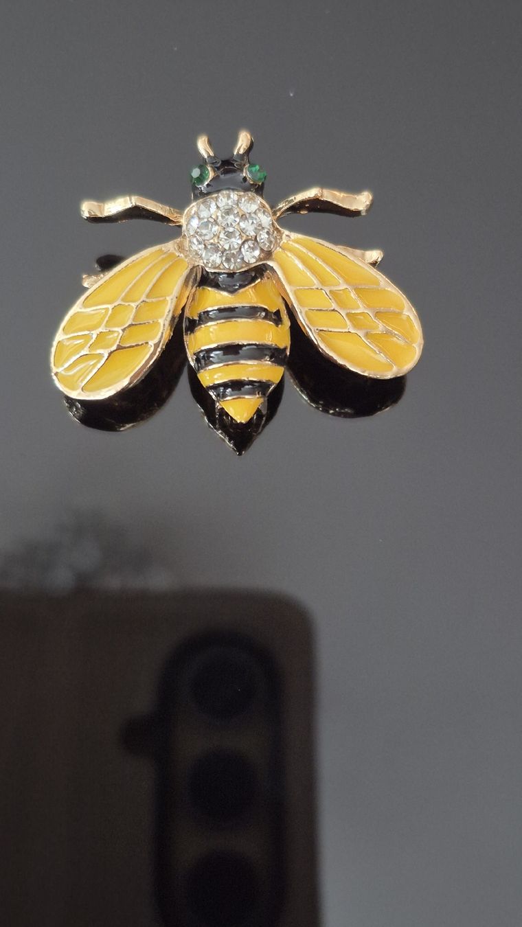 Spille & Fermagli: Bienen Broche mit Strass & Emaille, sommliche Accessoire – Nuovo (secondo la descrizione) da Schiers venduto da Carmela8