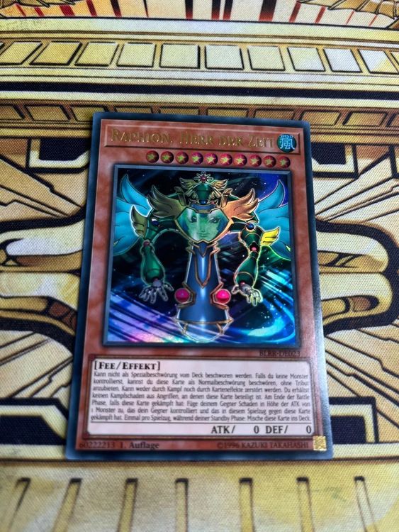 Yugioh Raphion, Herr Der Zeit BLRR-DE023 Ultra Rare | Kaufen auf Ricardo