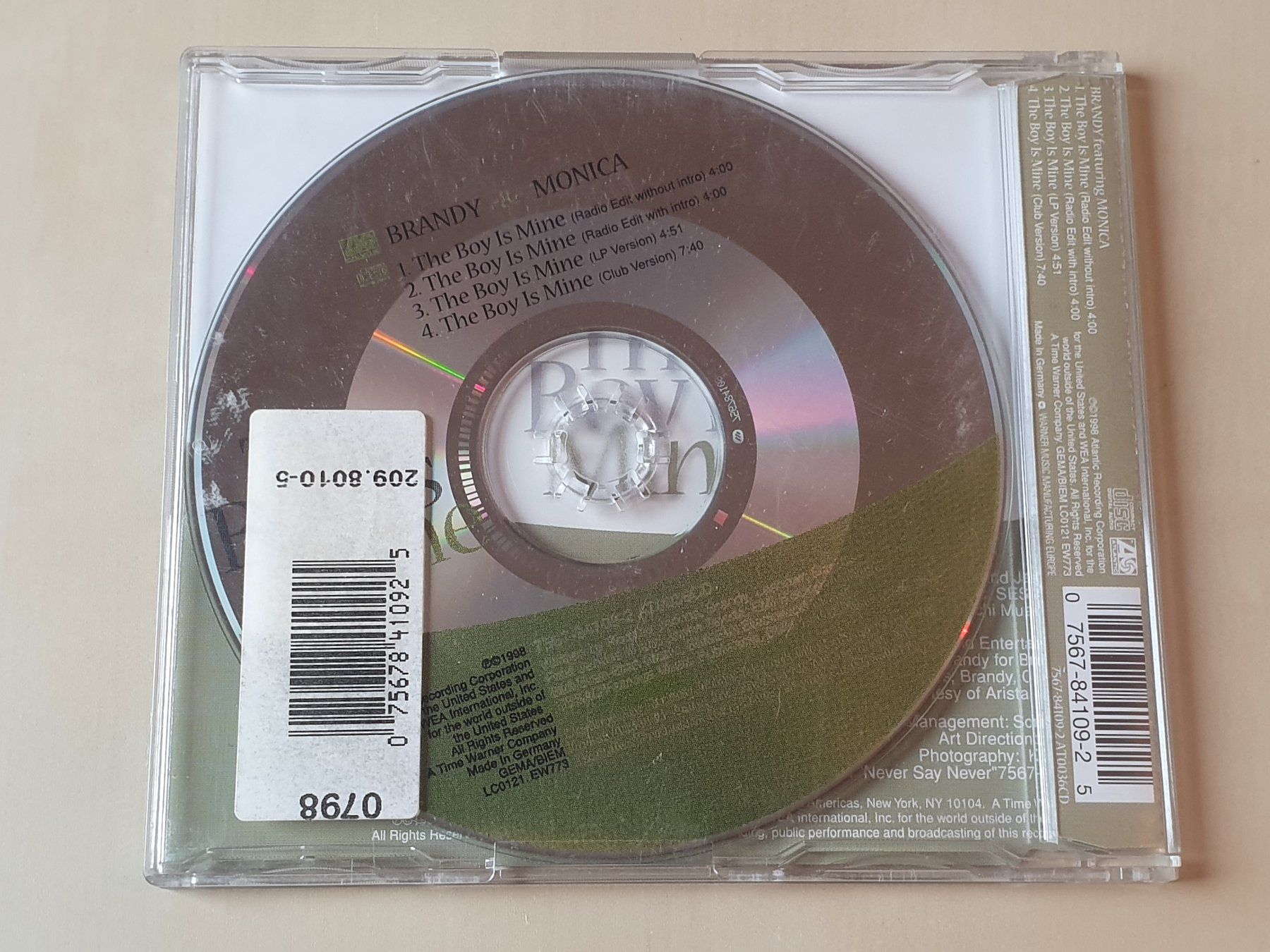 CD: Brandy & Monica The Boy is mine – Usato da Stansstad venduto da collectorsshop 1
