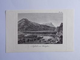 Unterseen Interlaken Kupferstich