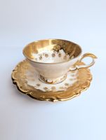 Lindner Kueps Bavaria Tasse & Untertasse – Goldverziert
