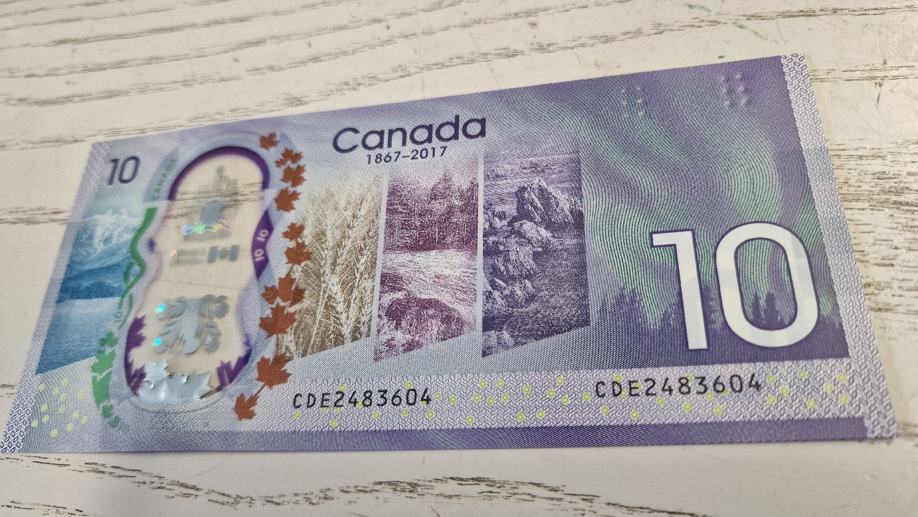 Billets de banque: Kanada 10 Dollar Banknote 2017  – Neuf avec emballage d'origine à Herisau par Antiques.AR 1