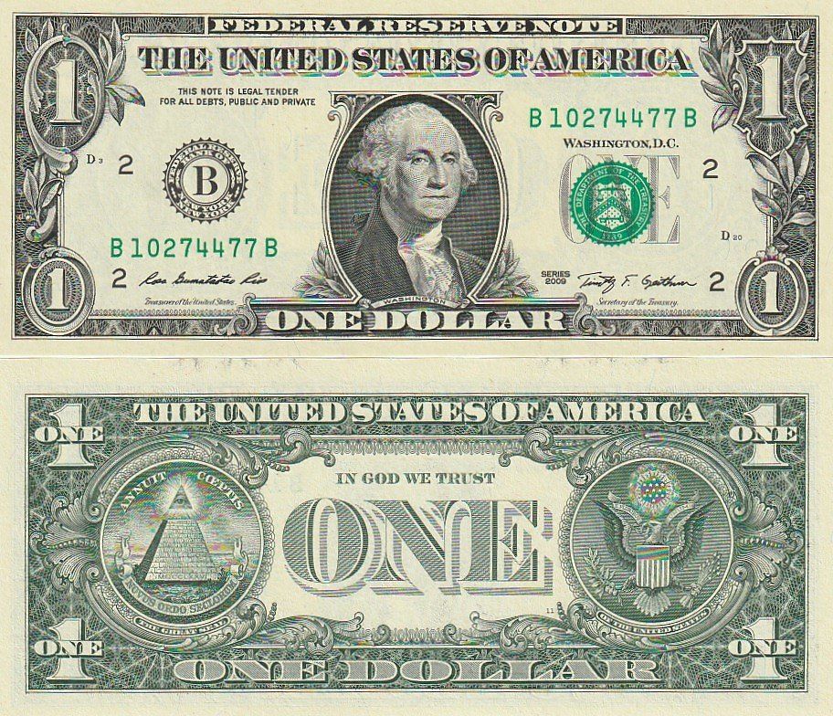 Banconote: 1 Dollar 2009 unz bankfrisch – Nuovo e nell'imballaggio originale da Gelterkinden venduto da Cakir