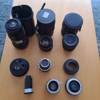 Kameraobjektive Mamiya Yashica Konvolut diverse Modelle