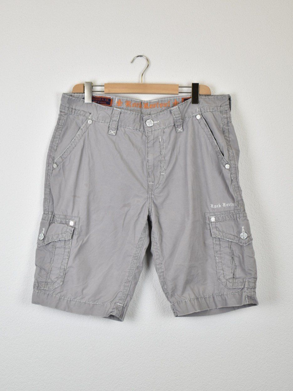 Hosen: Rock Revival Cargo Shorts Gr.38/23, grau – Gebraucht aus Nürensdorf von 2ND_STORY