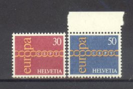 1971, Nr.496–497, Europa **