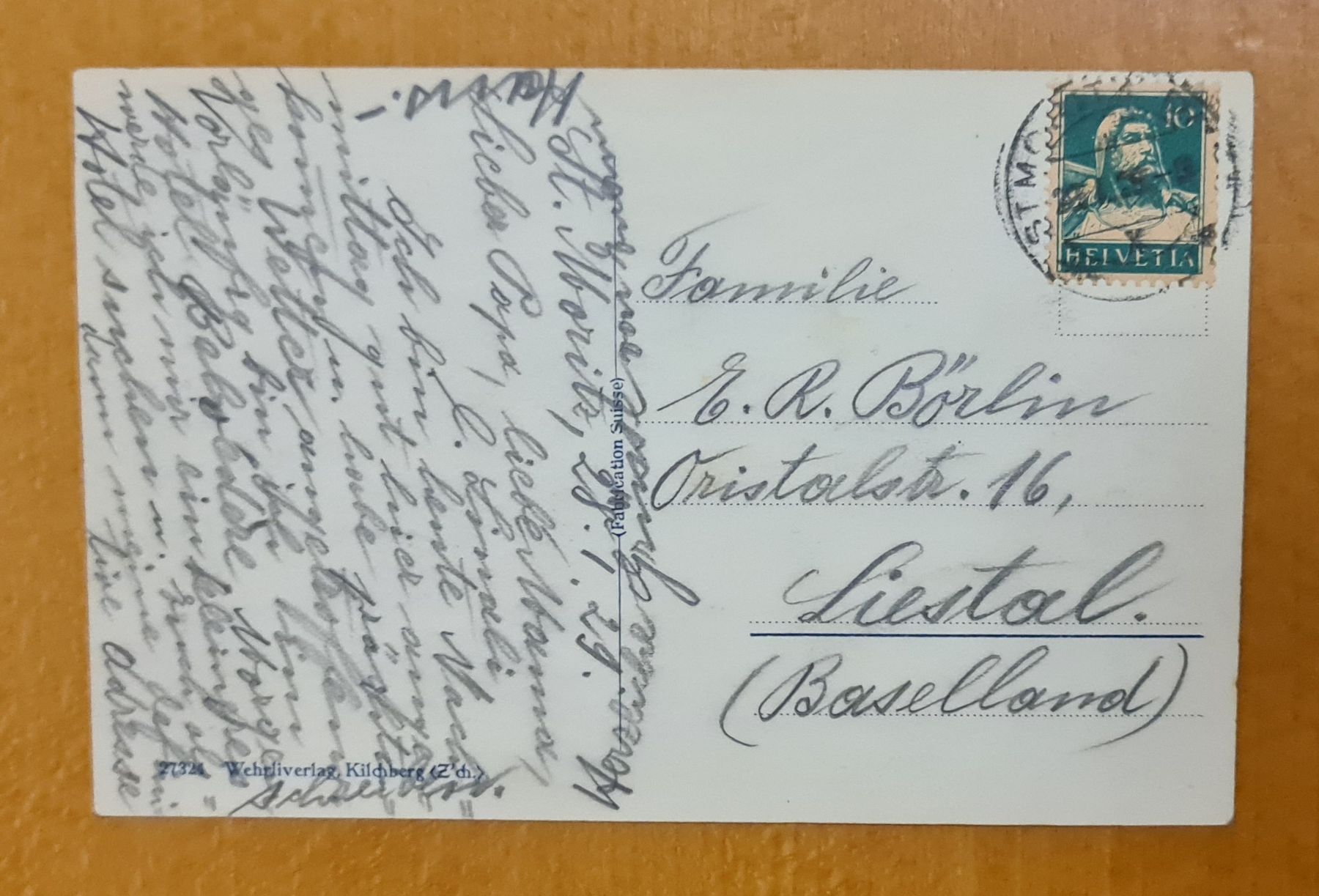 Cartoline postali: St. Moritz 1929 – Usato da Ebikon venduto da Donar50 1