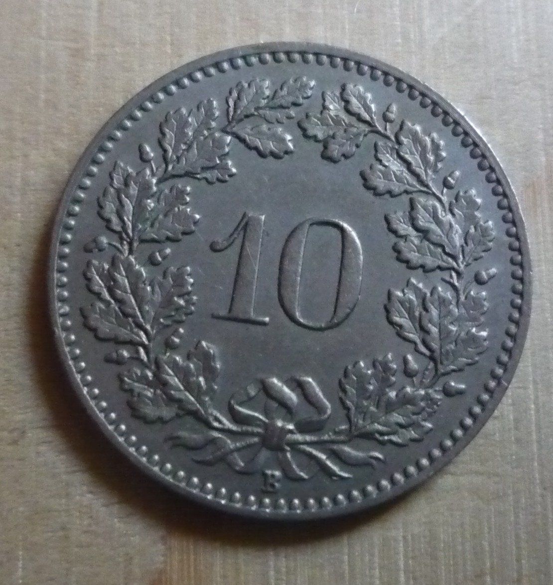 Tutti le monete: 10 Rappen 1919, unz, Kat.75.-- – Usato da Rieden SG venduto da Sammelfreund 1