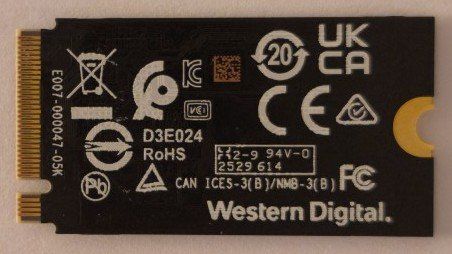 Western Digital Dischi rigidi: WD SSD M.2 NVME 2242 512 GB – Usato da Benglen venduto da Deleter 1