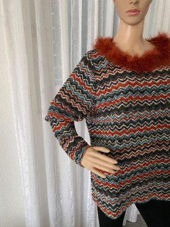 Perfekter Auftritt - selten schöner Pullover, bunt, L/XL