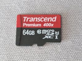 Transcend Premium 64GB MicroSD *** ab 1.- ***