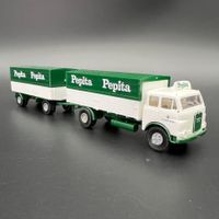 MAN LKW Pepita Anhängerzug Vitrinenmodell 1:87