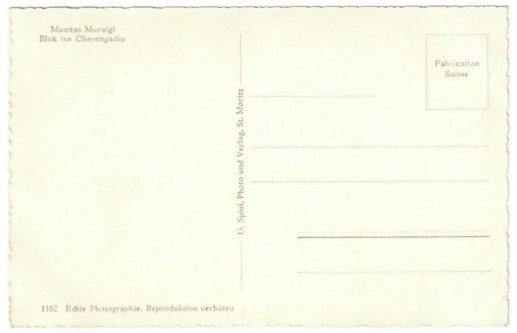 Cartoline postali: St. Moritz - Standseilbahn Muottas Muragl Bergstation – Usato da Binningen venduto da Mountainrider 1